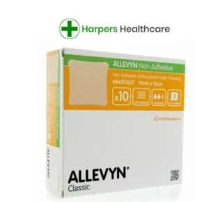 ALLEVYN Non-Adhesive 10 x 10cm hydocellular Foam Wound Dressings X2 Dressings