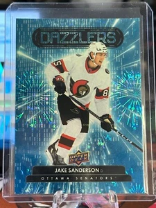 2022-23 Upper Deck Series 2 Rookie Blue Dazzlers Jake Sanderson #DZ-77 - Picture 1 of 2
