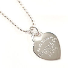 TIFFANY&Co. Necklace Return to Heart tag Ball chain Silver925 Women