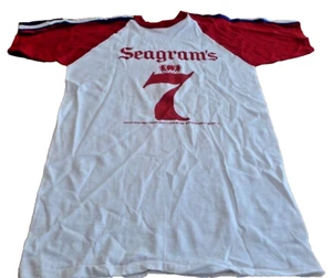 Vtg. Seagram's 7 Crown Whiskey Medium T-Shirt Made in USA - Picture 1 of 6