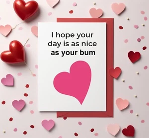 Divertida Tarjeta de San Valentín Tarjeta grosera Marido Esposa Novio Novia BCR437 - Imagen 1 de 3
