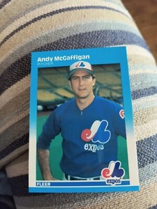 ANDY McGAFFIGAN 1987 FLEER GLOSSY #326 FREE SHIPPING