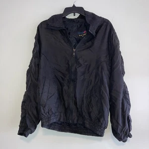 Vintage 80er 90er ACTIVE ELEMENTS Herren Active Jacke Nylon schwarz gesteppt Retro Gr. L - Bild 1 von 17