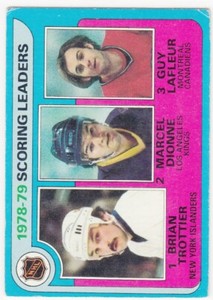 1979-80 Topps 7 Scoring Leaders Marcel Dionne Guy Lafleur Bryan Trottier