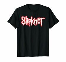 Slipknot Men's Short Sleeve Outline Logo Black Tee T-Shirt Medium