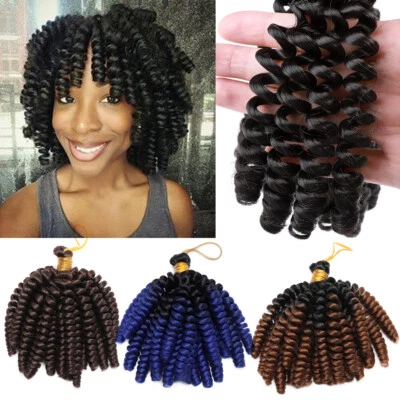 Jamaican Bounce Curly Hair Jumpy Wand Curls Twist Crochet Braids Hair Extensions - Image 1 of 4