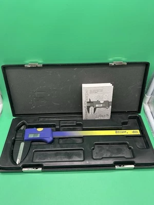Interapid Brown & Sharpe Caliper Digital 200mm/8” With Box Blue/Yellow - Image 1 of 4