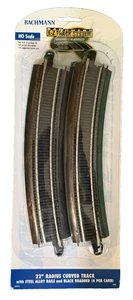 Bachmann #44403 HO E-Z Track 22" Radio Curvado Acero Aleación Paquete de 4 - Nuevo - Imagen 1 de 5