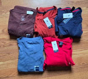 3 Langarmshirts 3XL, George und U.S. Polo Assn., Neu mit Etikett! - Bild 1 von 6