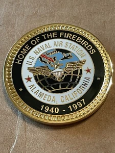 ATKRON 304 Challenge Coin VA-304 Firebirds NAS Alameda Air Station - Picture 1 of 10