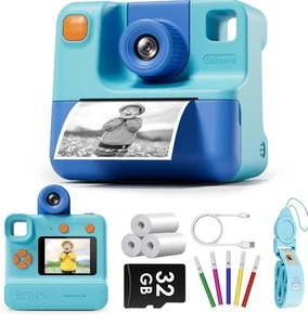 Kids Camera Instant Print, 24MP 1080P Selfie Digital Camera Gifts for Girls Boy - Picture 1 of 7