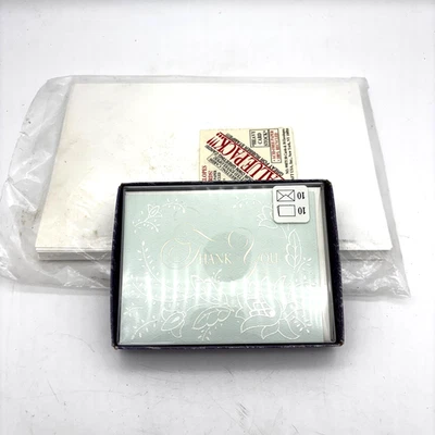 Lot of Greeting Cards 50 Blank Halcraft Value Pack + 10 Thank You Notes In Box - Image 1 of 4