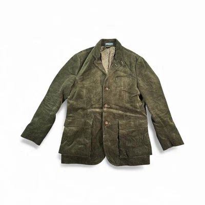 Chaqueta de Colección Polo Por Ralph Lauren Para Hombre Grande Verde Pana Blazer Abrigo Deportivo Foto 1 de 4