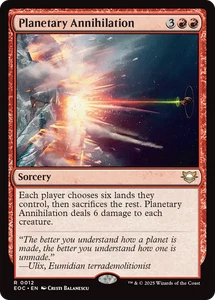 Planetary Annihilation #12 | Casi nuevo | Edge of Eternities Commander EOC Magic The Gathering - Imagen 1 de 1