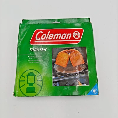 NUEVO Coleman Estufa de Gas Tostadora Superior De Colección 4 Rebanadas Camping Aire Libre Preparación Nuevo en Caja Foto 1 de 3