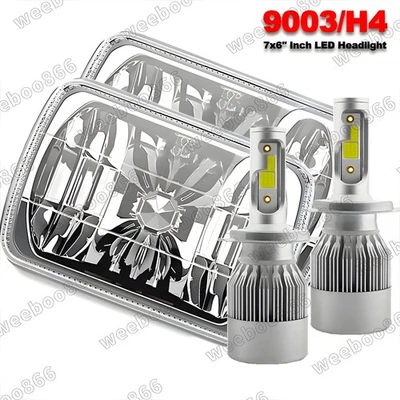 Fit Chevy C6500 C7500 Kodiak 1997-2009 7X6 inch LED Headlight High/Low Beam DOT Foto 1 de 4