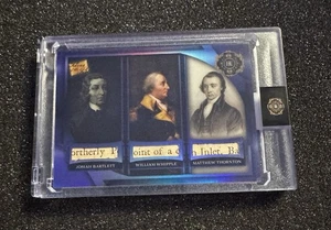 BARTLETT Whipple THORNTON Pieces Of The Past 1776 Freedom Fighters TRIPLE RELIC - Picture 1 of 2