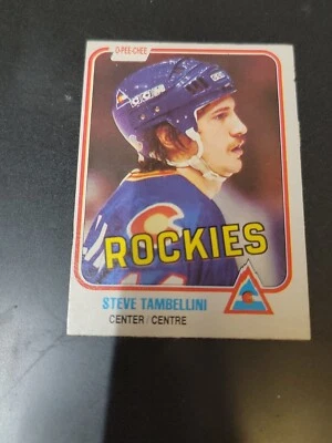 1981-82 O-Pee-Chee - #81 Steve Tambellini Colorado Rockies NHL Hockey Card.  - Image 1 of 2