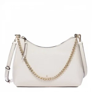 NEW Kate Spade New York Zippy Pebbled Leather Convertible Crossbody Gold Chain - Bild 1 von 4