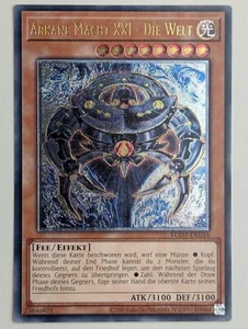 Arkane Macht XXI - Die Welt LODT-DE016 Ultimate Rare DE NM YUGIOH - Bild 1 von 1