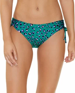 Raisins Juniors' Luna Bikini Bottoms Women's Swim Wear Green Leopard Small New - Picture 1 of 4