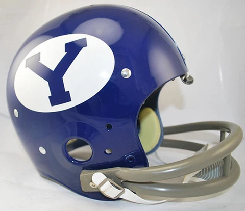 BYU Cougars 1966 - 1968 Full Size TK Helmet [NEW] NCAA Game Display Desk Cover