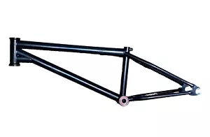 S&M INTRIKAT BMX FLATLAND FRAME 19" TT BLACK USED CRACKED DAMAGED - Picture 1 of 20