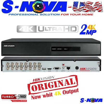 Hik ORIGINAL DVR Turbo DVR HD TVI 4/8/16 Channel 1080P TVI/AHD/CVBS/IP .