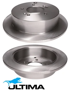 ULTIMA REAR SOLID DISC BRAKE ROTOR SET FOR HYUNDAI G4JP D4EA D4HA 2.0L I4 - Picture 1 of 1