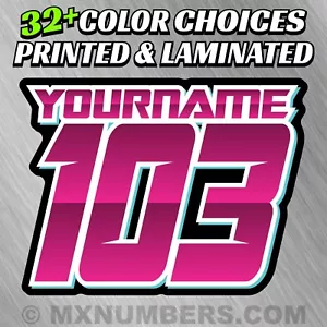 4 Colores Número MX Calcomanías Placa Pegatina Gráficos Motocicleta SX Bicicleta Kart ATV - Imagen 1 de 15