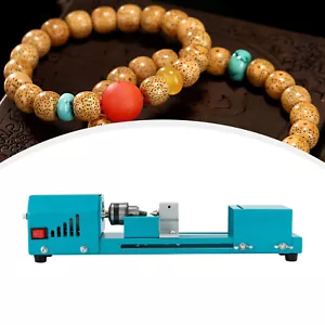 Mini Wood Lathe Machine Speed Adjustable Rotary Tool Buddha Pearl Lathe Milling - Picture 1 of 21