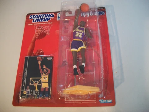 MAGIC JOHNSON Los Angeles Lakers Starting Lineup 1998 Edition New Cover