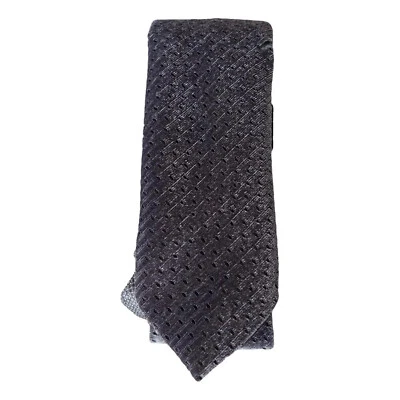 Corbata delgada cola pindot terciopelo perforado gris SEAN JOHN Foto 1 de 4