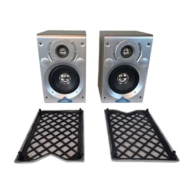 Vintage KOSS 4" 2-Way Bookshelf Speakers Model XJ80 Silver 4 Ohm - Image 1 of 4