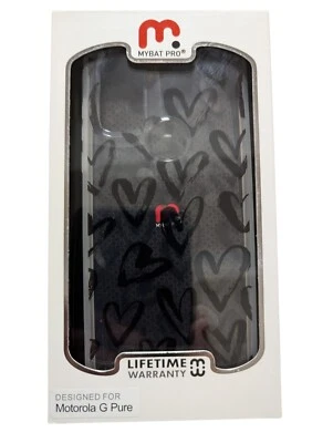 T7. Mybat Pro Mood Series para Motorola (Moto) G Pure Clear Hearts Foto 1 de 4