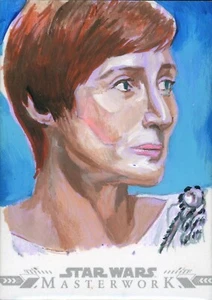 2022 Topps Star Wars Masterwork Sketch Card 1/1 Adam Everett Beck - Mon Mothma - Picture 1 of 2