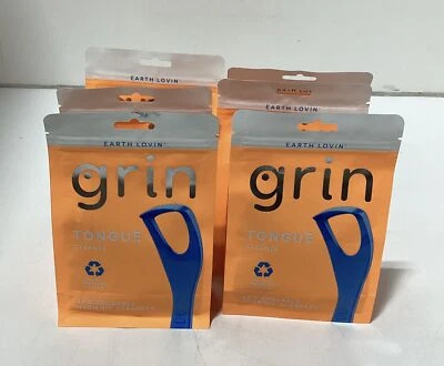 Grin Oral Care Tongue Cleaner - 48ct each (total of 288) LOT OF 6 Foto 1 de 2