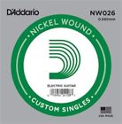 .026 Gauge Nickel Wound Electric Guitar Single String D'addario Nw026