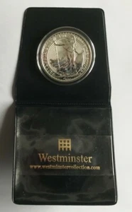 2018 BRITANNIA 1 OUNCE 1OZ 2 POUNDS FINE SILVER COIN IN POUCH - Picture 1 of 4