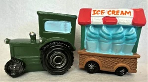 Fairy Garden Forest Ice Cream Cart Miniature Figurine & Tractor Dollhouse Gnomes - Picture 1 of 4
