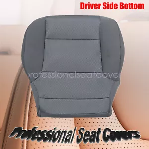 For GMC Sierra 1500 2500HD 3500HD 2015-2019 Driver Bottom Cloth Seat Cover Gray - Picture 1 of 8
