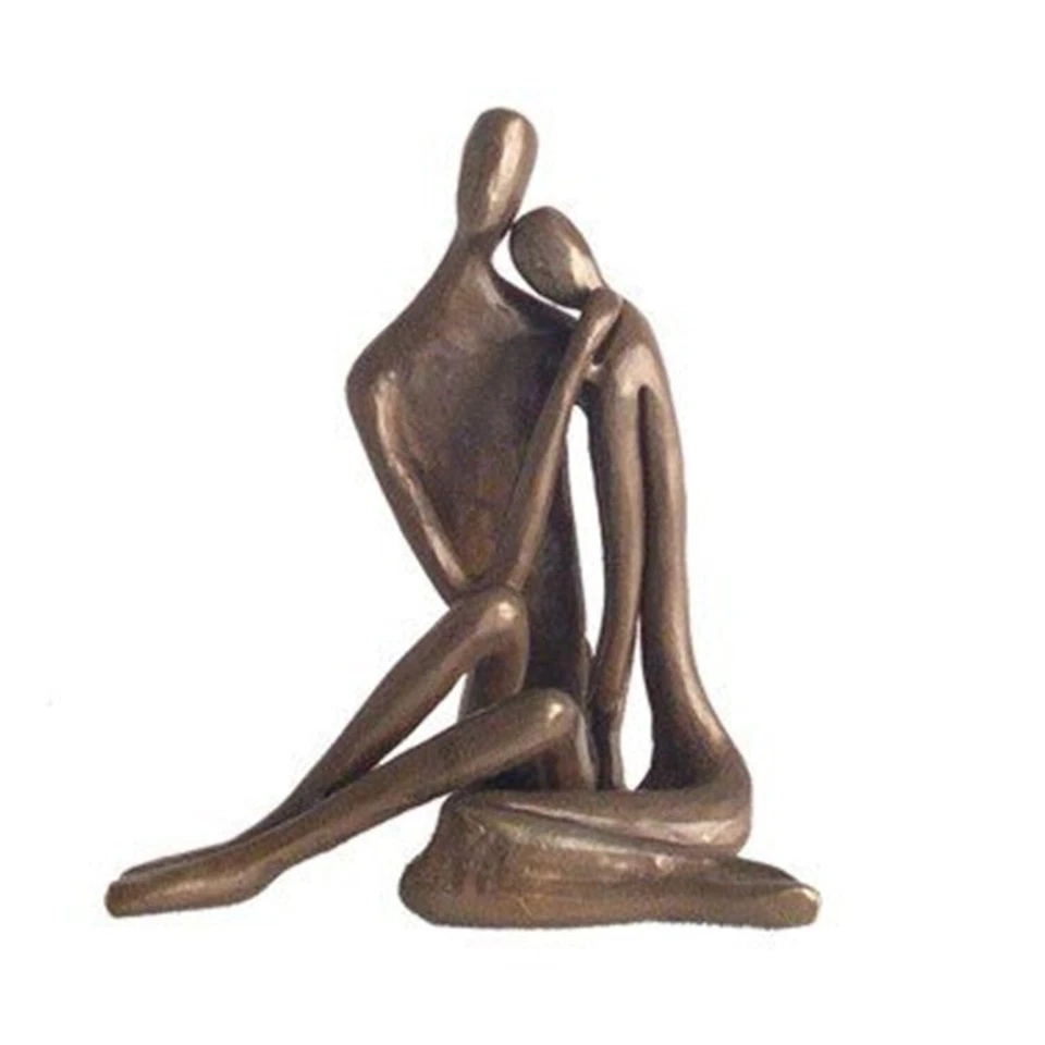 Danya B. Zd6786s Small Couple Embracing Cast Bronze