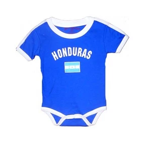 HONDURAS BABY BODYSUIT KIDS INFANT SOCCER FUTBOL FLAG JERSEY T-SHIRT GIFT - Foto 1 di 1