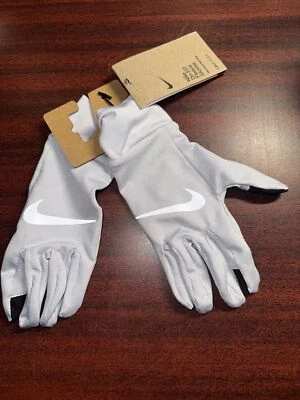 Nike Women's Dri-Fit Fleece Running Gloves🧤 Football Grey X-Small/Small NWTS - Image 1 of 4