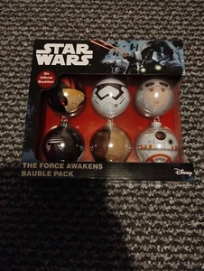 Official Star Wars, Marvel and DC Comics Christmas Tree Baubles 6PC Packs - Picture 1 of 1
