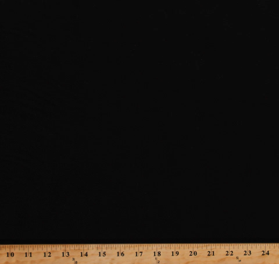 Flannel Black Solid Double Napped Festive Flannel Fabric by the Yard D286.11 - Image 1 of 1