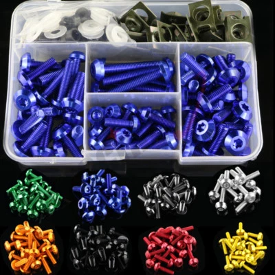 Fit For BMW R1200RT R1200R R1200GS CNC Complete Fairing Bolt Kit Bodywork Screws - Image 1 of 4