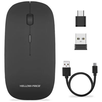 [Lag-Free] Latest 2.4GHz & Type C Wireless Mouse For ALL Type-C Tablets Mac iMac - Image 1 of 4