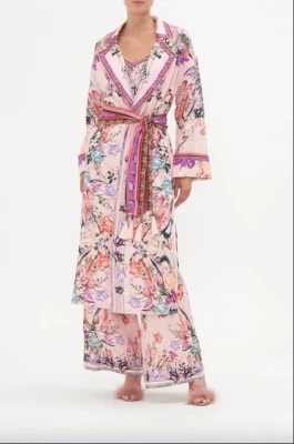 NEW $999 CAMILLA MAD AS A SNAKE JACKET COAT LINEN CRYSTALS - Image 1 of 4