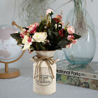Rustic Chic French Style Floor Vase With Rope Beige Di